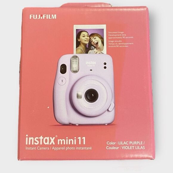 Fujifilm Instax Mini 11  Lilac Purple Camera Instant Film with Extra Film in Box - Picture 4 of 10